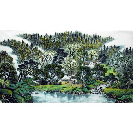 Chinese Landscape Painting - CNAG007416