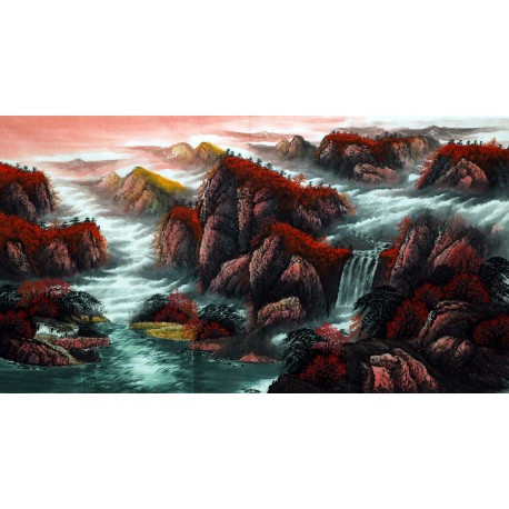 Chinese Landscape Painting - CNAG007418