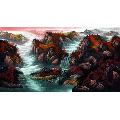 Chinese Landscape Painting - CNAG007420