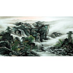Chinese Landscape Painting - CNAG007422