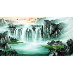 Chinese Landscape Painting - CNAG007423