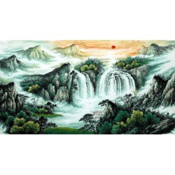 Chinese Landscape Painting - CNAG007427