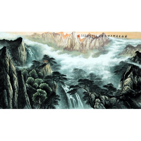 Chinese Landscape Painting - CNAG007430
