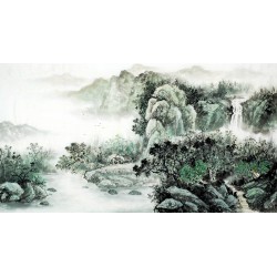 Chinese Landscape Painting - CNAG007431