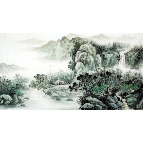 Chinese Landscape Painting - CNAG007431