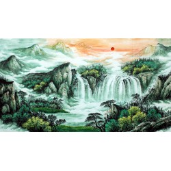 Chinese Landscape Painting - CNAG007432