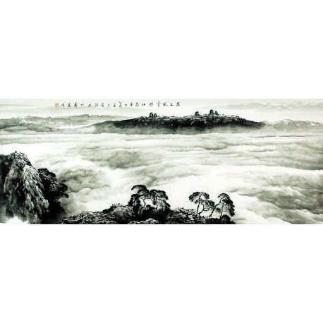 Chinese Landscape Painting - CNAG007435