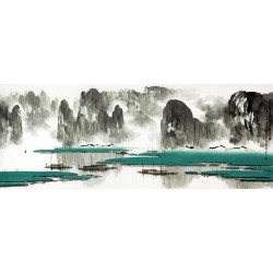 Chinese Landscape Painting - CNAG007439