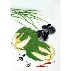 Chinese Rabbit Painting - CNAG007440