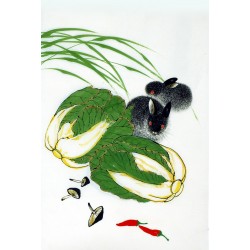 Chinese Rabbit Painting - CNAG007452