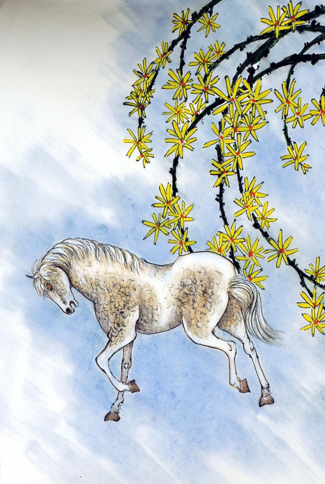 Chinese Horse Painting - CNAG007453