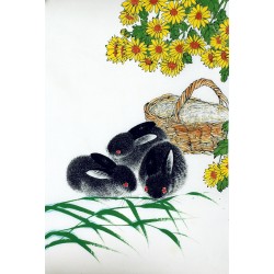 Chinese Rabbit Painting - CNAG007454