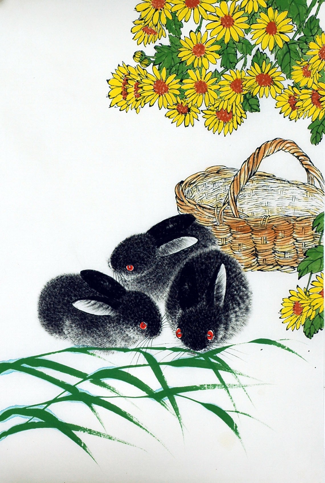 Chinese Rabbit Painting - CNAG007454