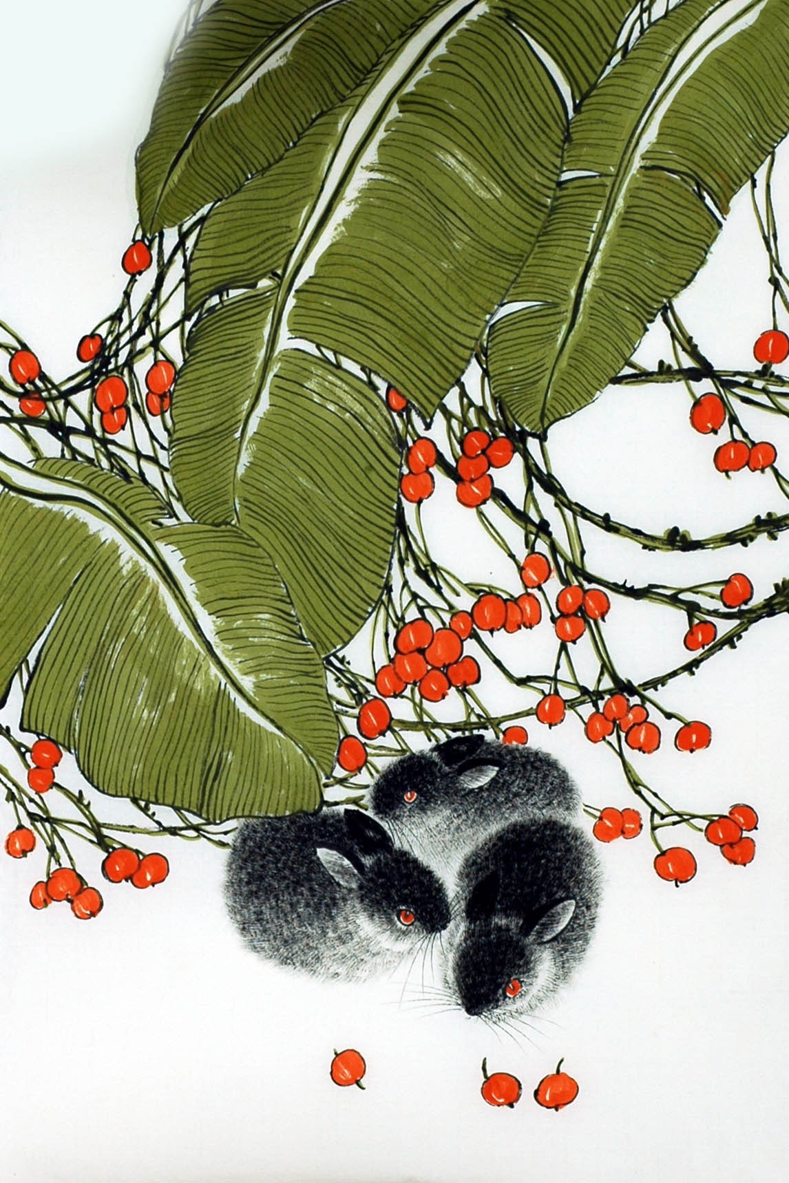 Chinese Rabbit Painting - CNAG007456