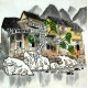 Chinese Landscape Painting - CNAG007475