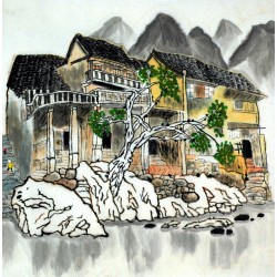 Chinese Landscape Painting - CNAG007475