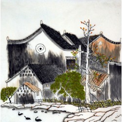 Chinese Landscape Painting - CNAG007476