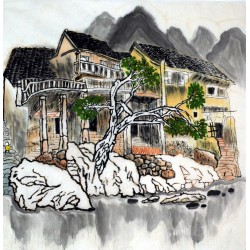 Chinese Landscape Painting - CNAG007477