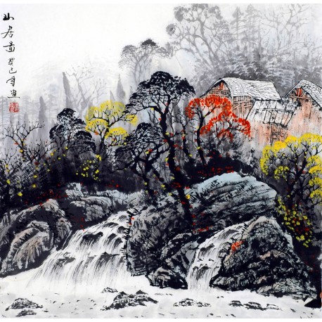 Chinese Landscape Painting - CNAG007479