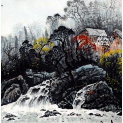 Chinese Landscape Painting - CNAG007482