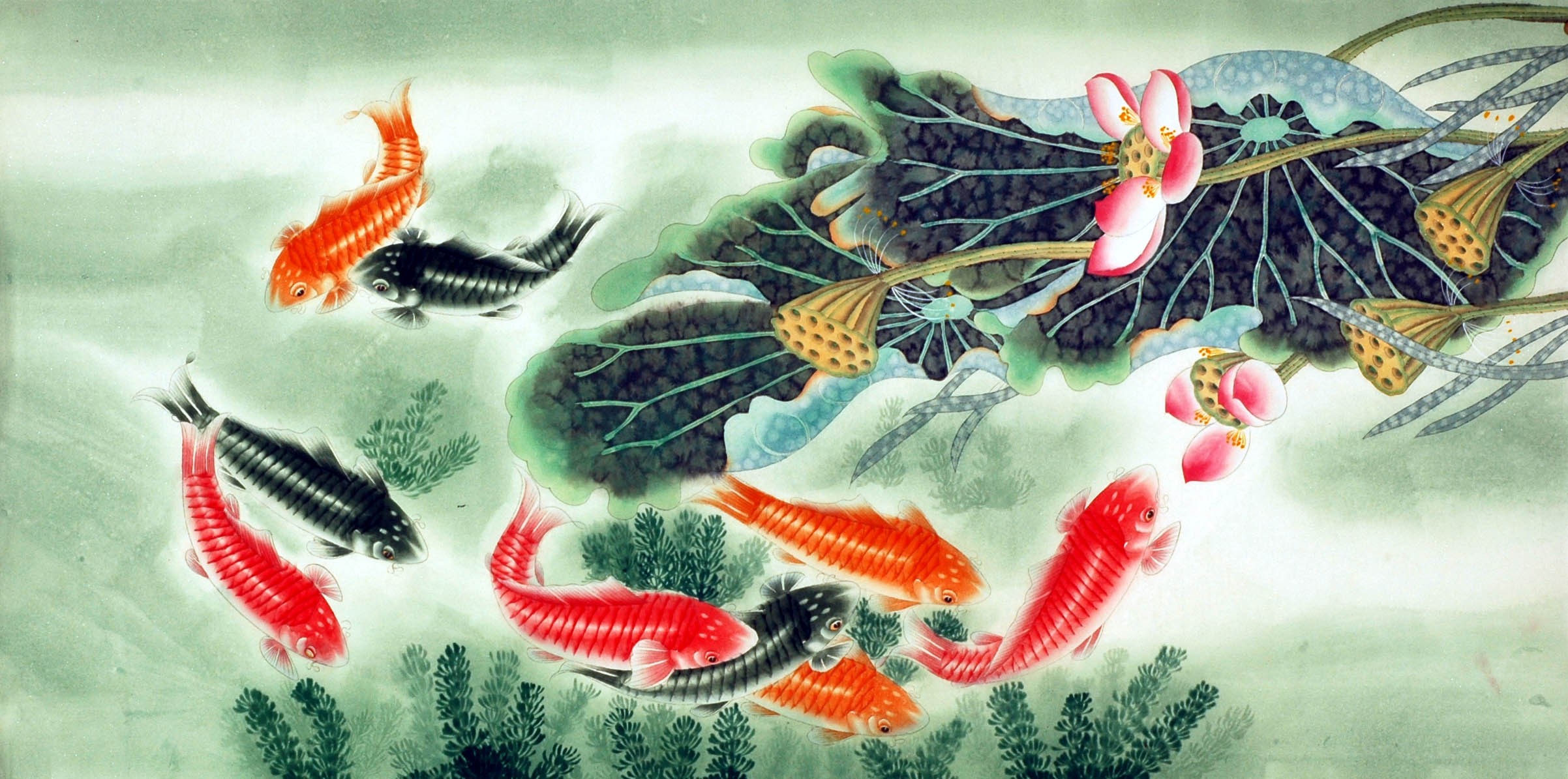 Chinese Fish Painting - CNAG007486
