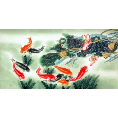 Chinese Fish Painting - CNAG007487