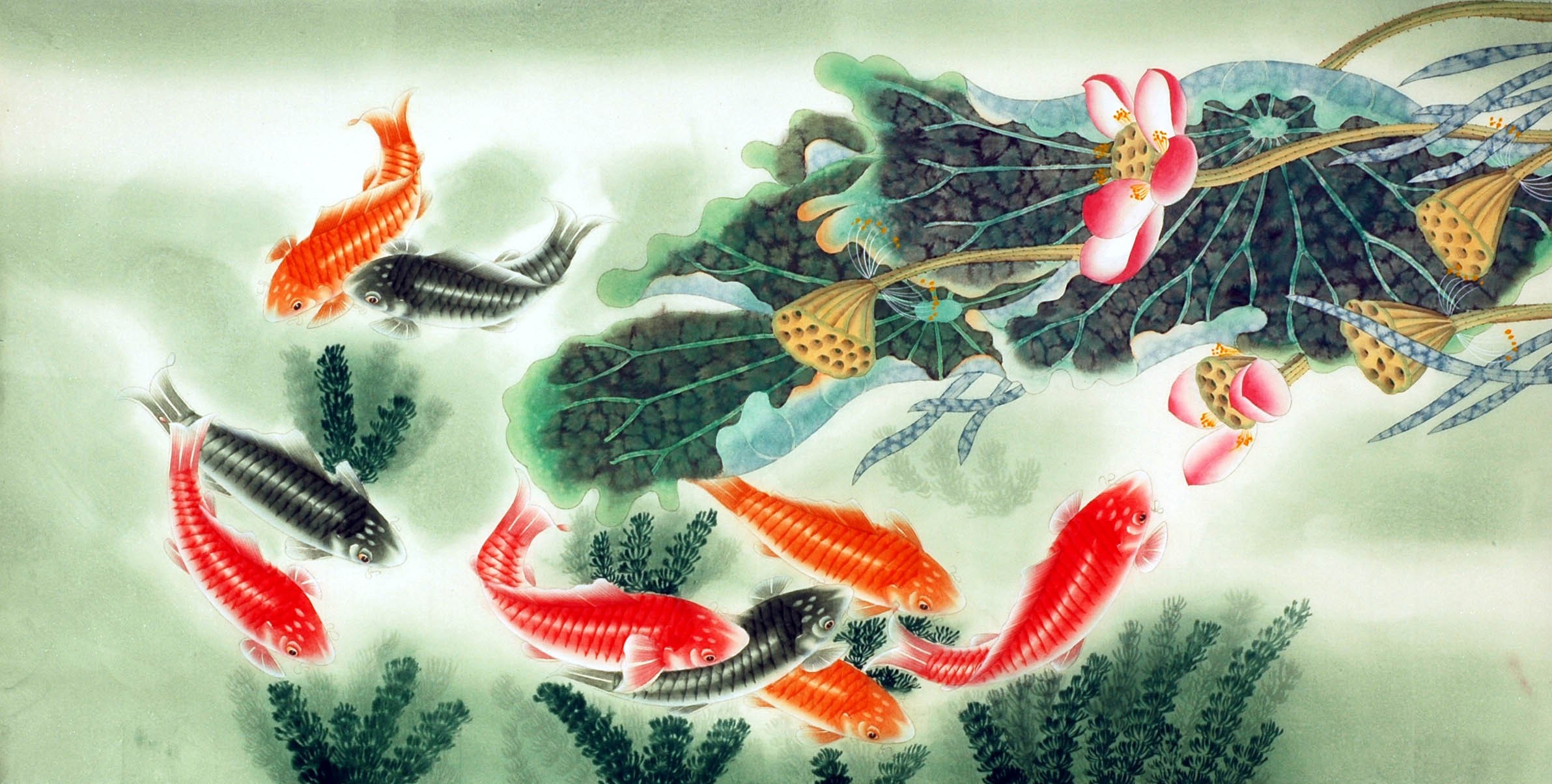 Chinese Fish Painting - CNAG007487