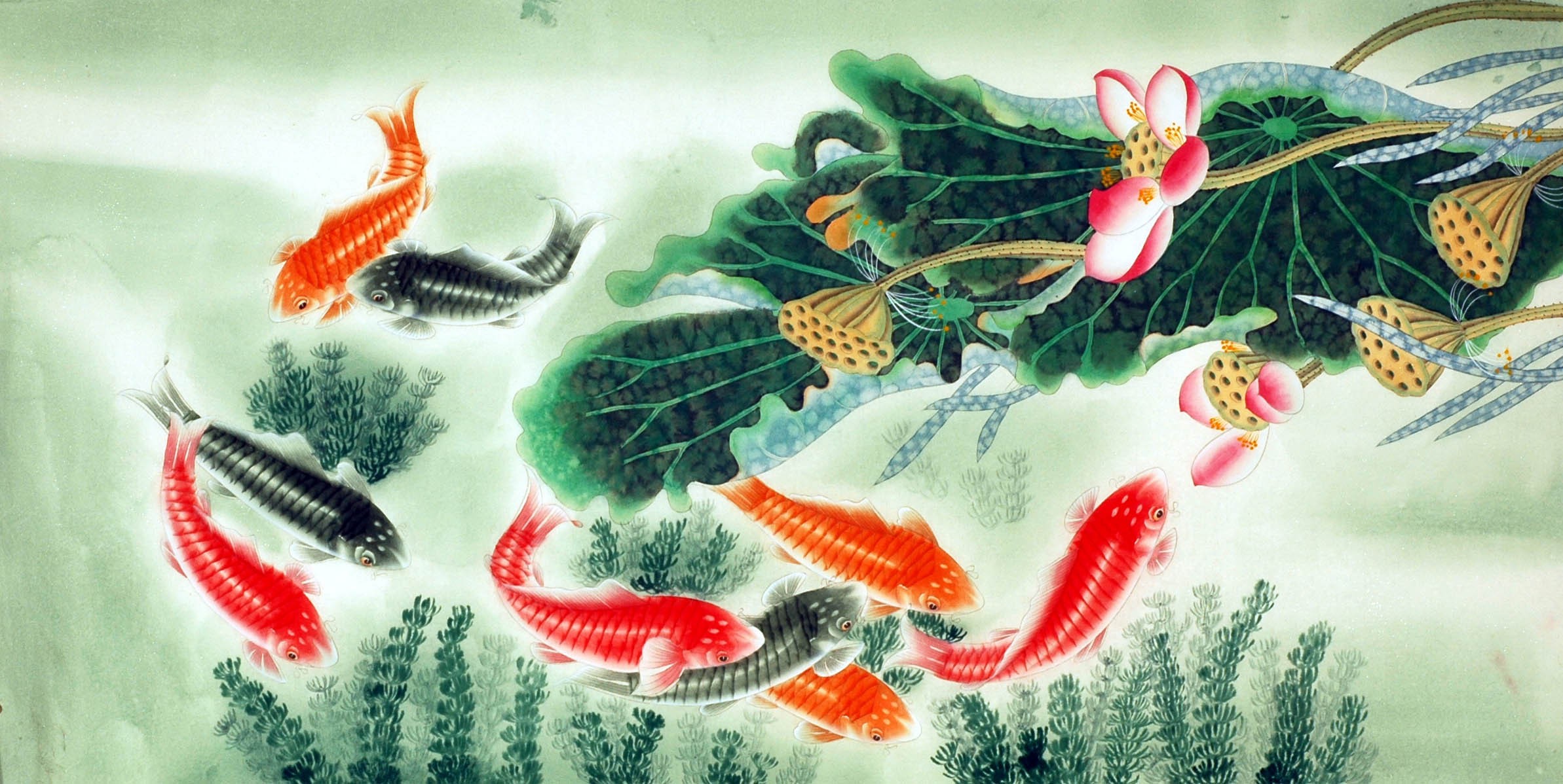 Chinese Fish Painting - CNAG007491