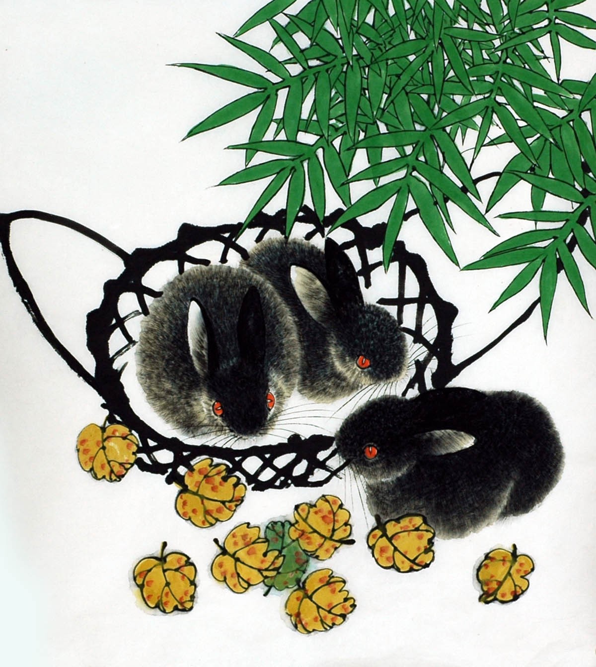 Chinese Rabbit Painting - CNAG007493