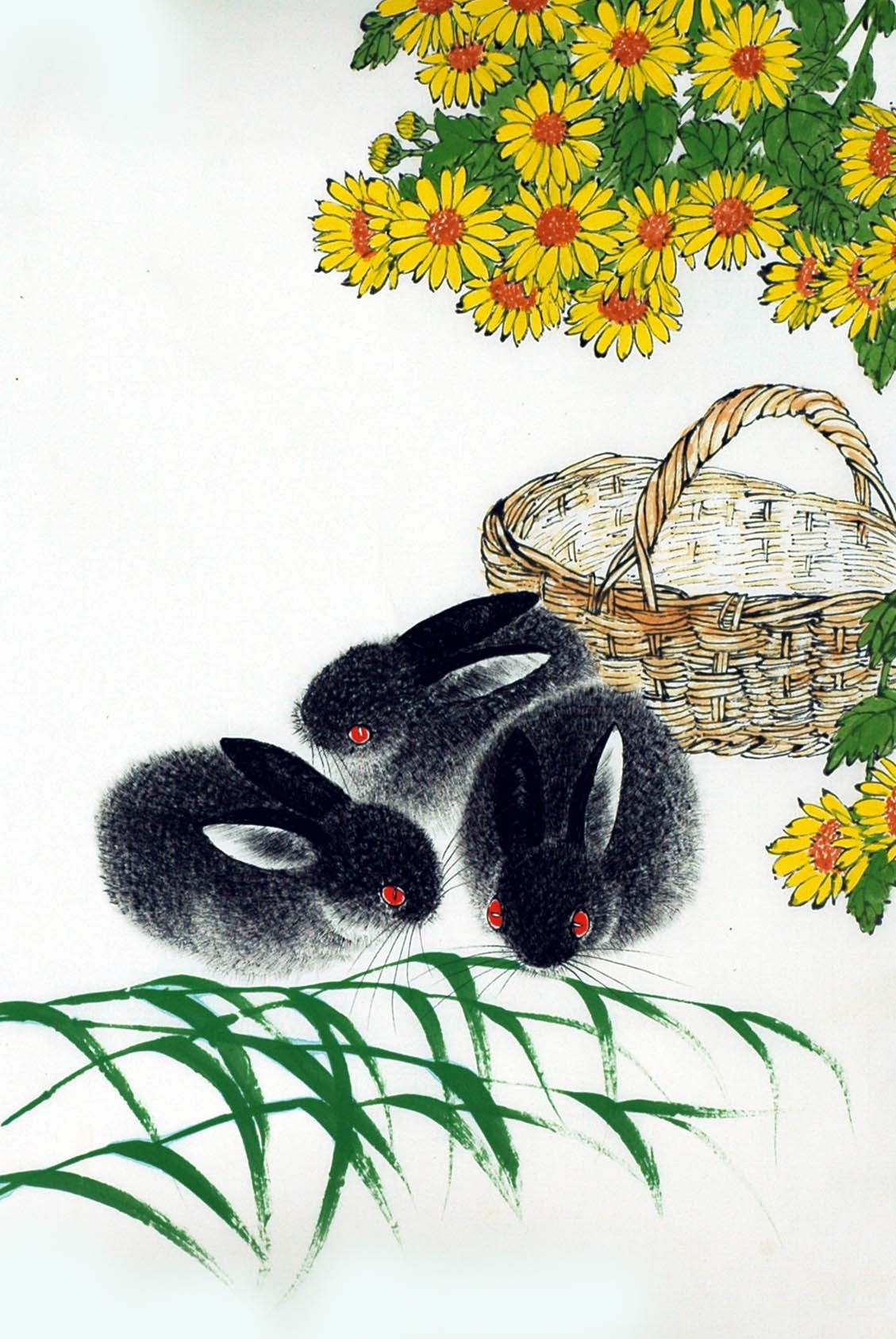 Chinese Rabbit Painting - CNAG007494