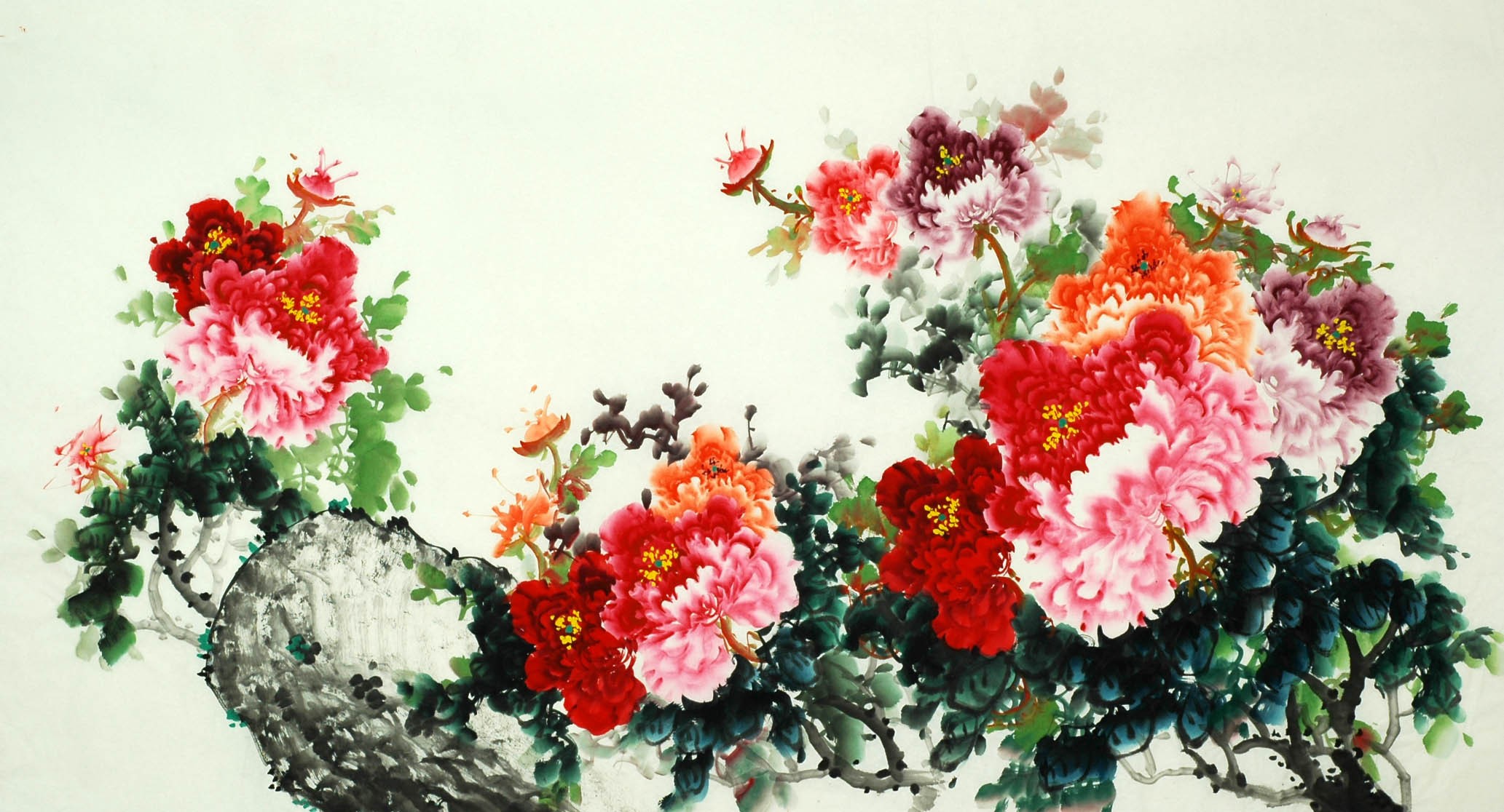 Chinese Peony Painting - CNAG007512