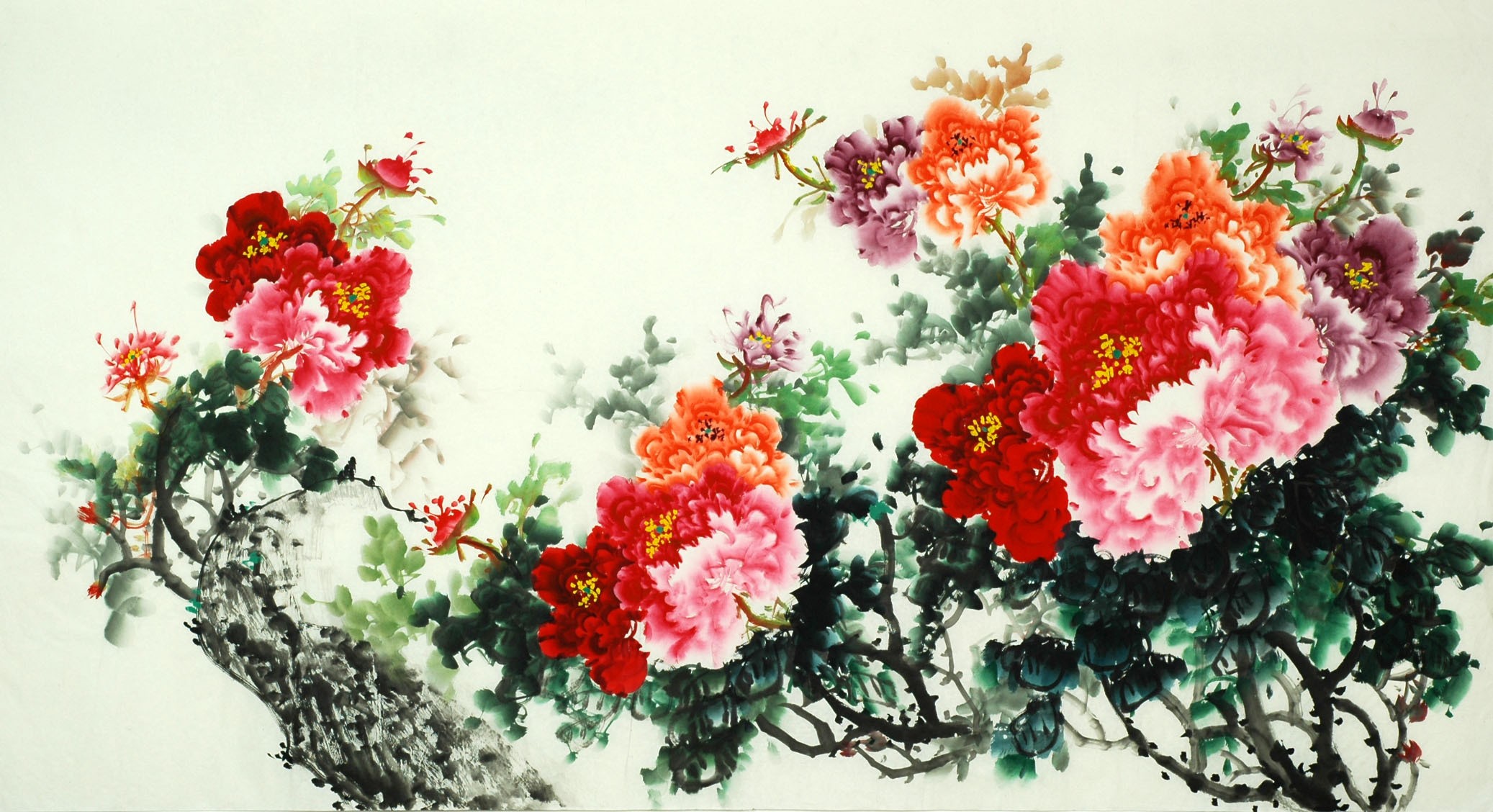 Chinese Peony Painting - CNAG007514