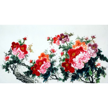 Chinese Peony Painting - CNAG007515