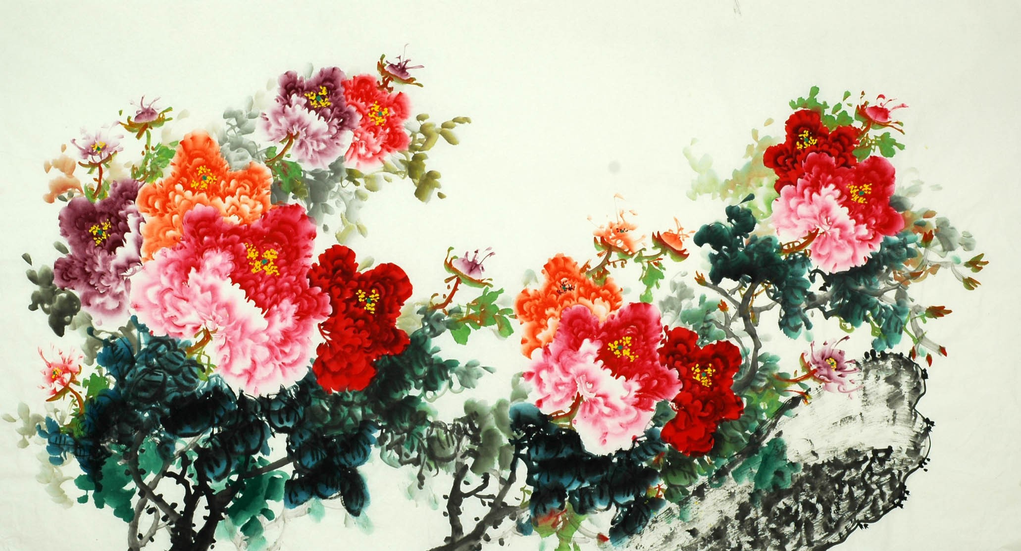 Chinese Peony Painting - CNAG007516