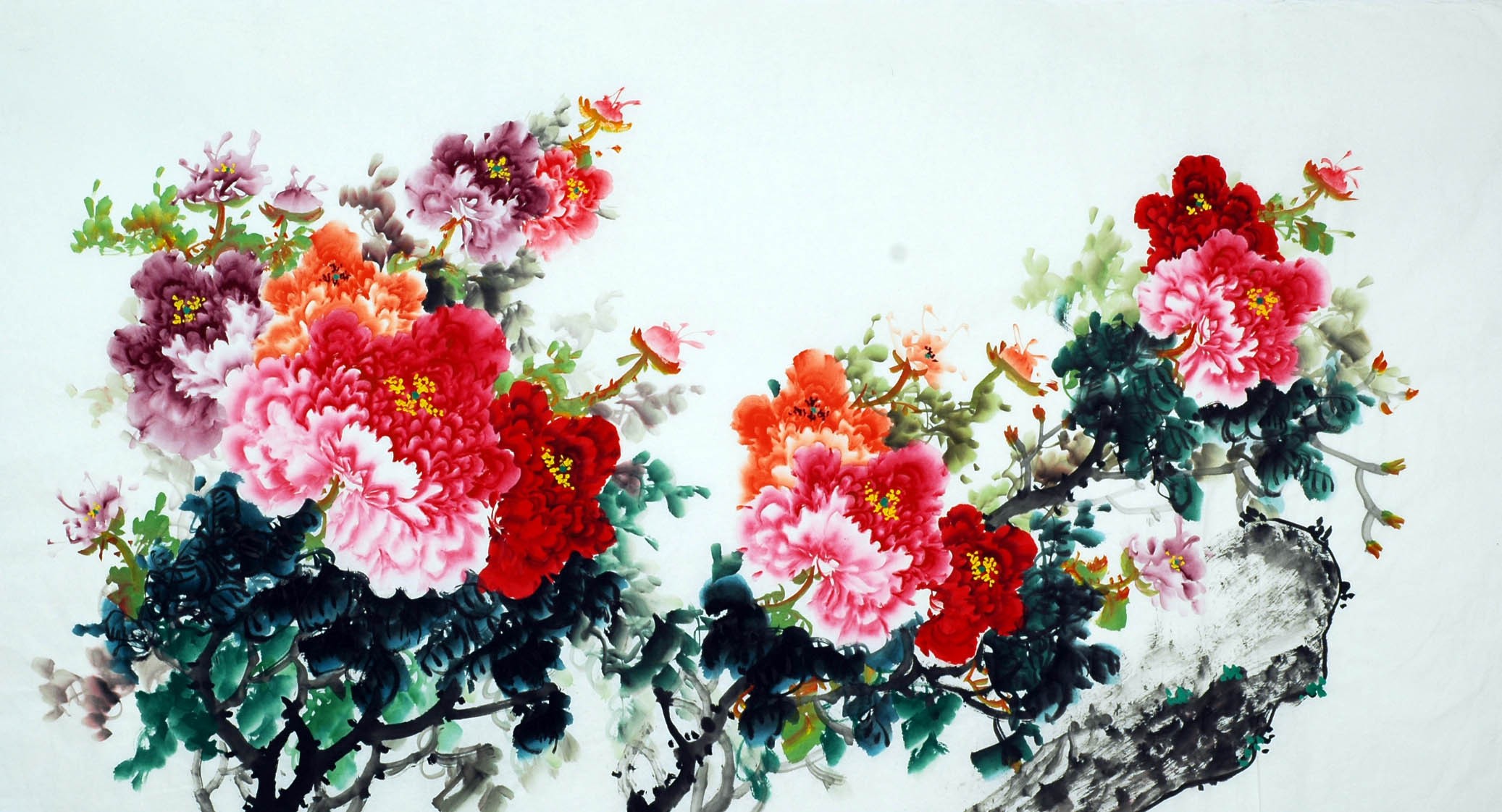 Chinese Peony Painting - CNAG007519