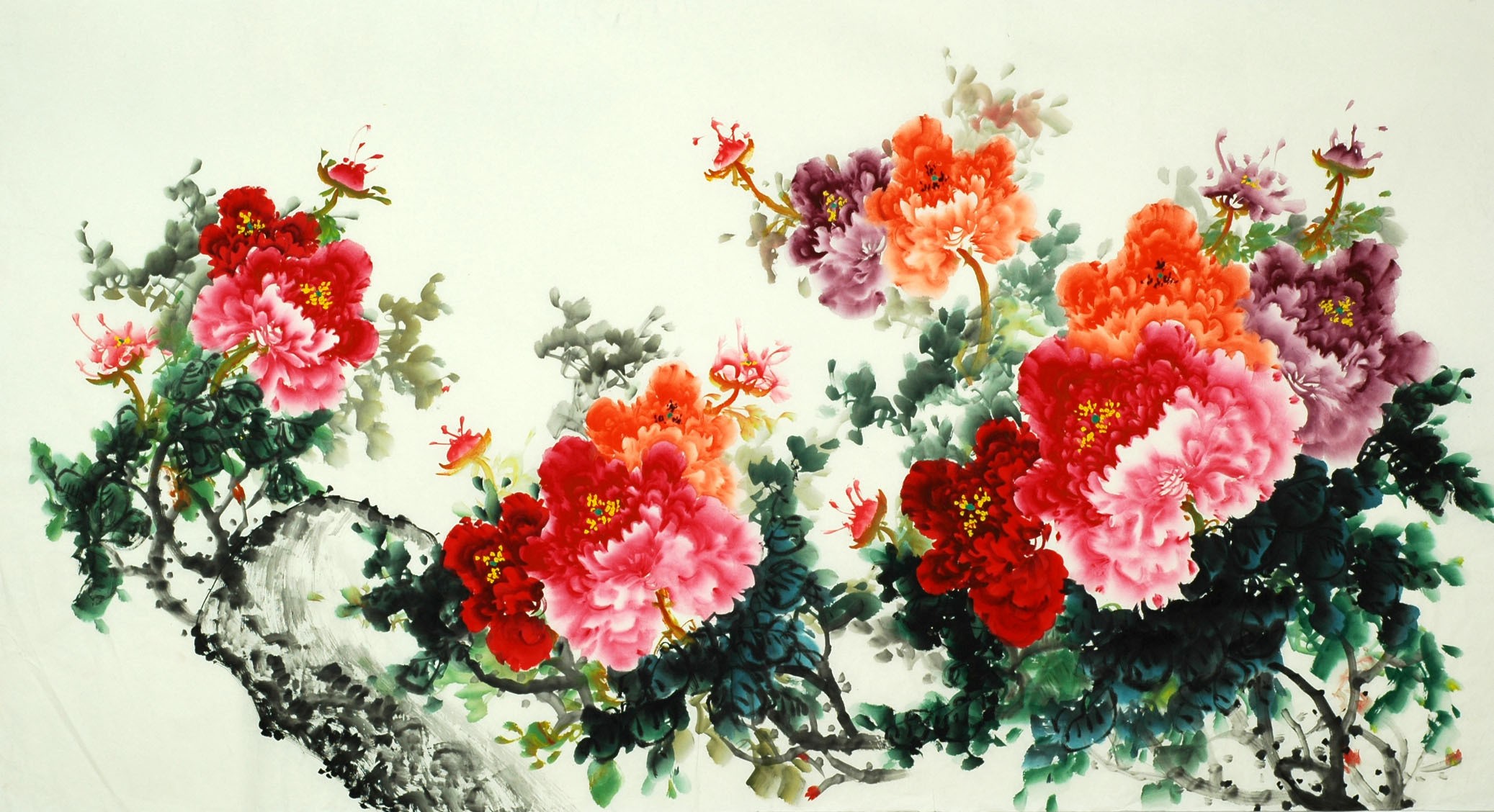 Chinese Peony Painting - CNAG007521