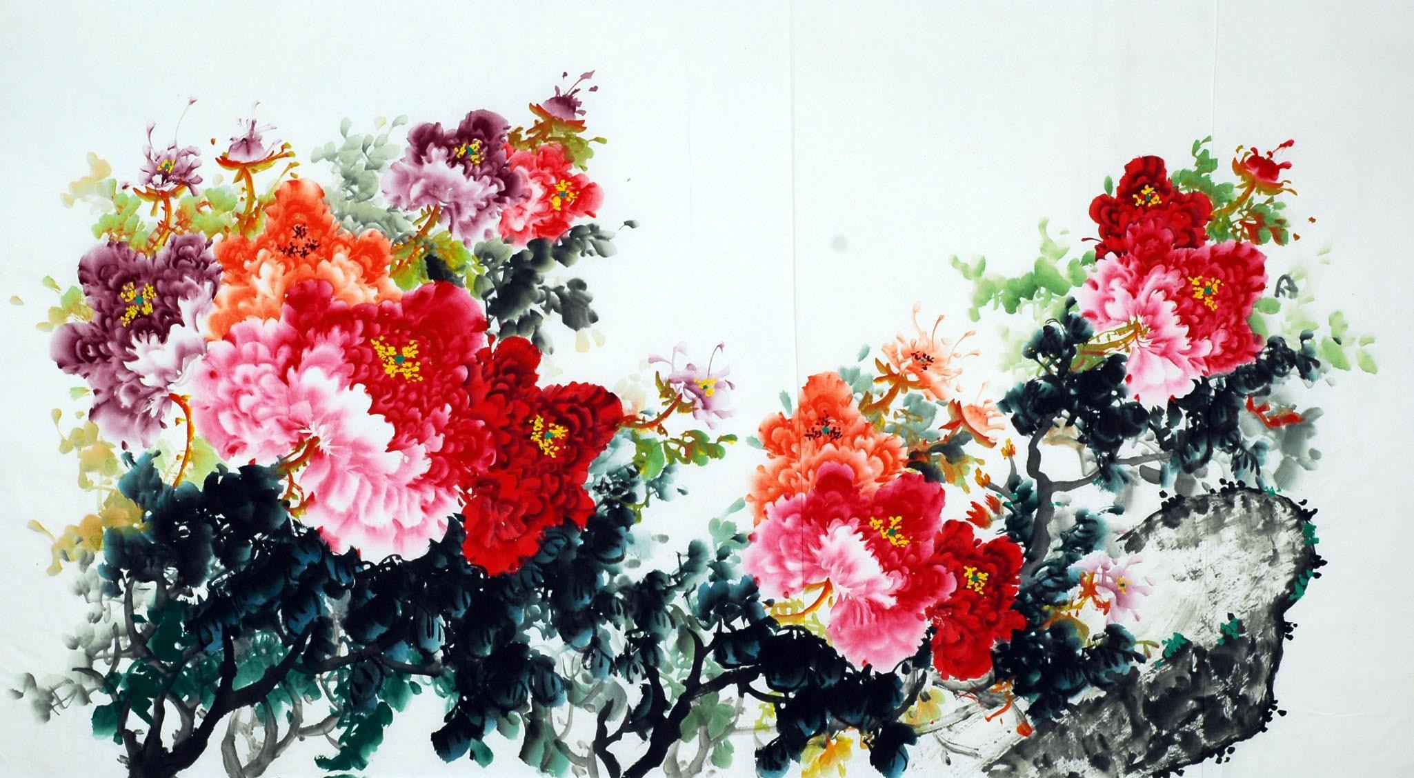 Chinese Peony Painting - CNAG007522