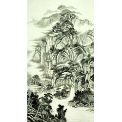 Chinese Landscape Painting - CNAG007525