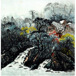 Chinese Landscape Painting - CNAG007527