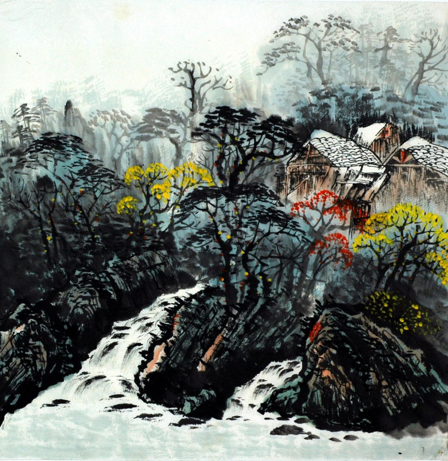 Chinese Landscape Painting - CNAG007527