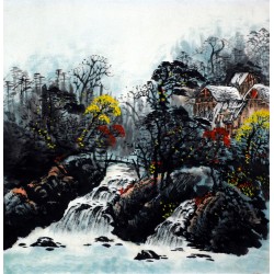 Chinese Landscape Painting - CNAG007528
