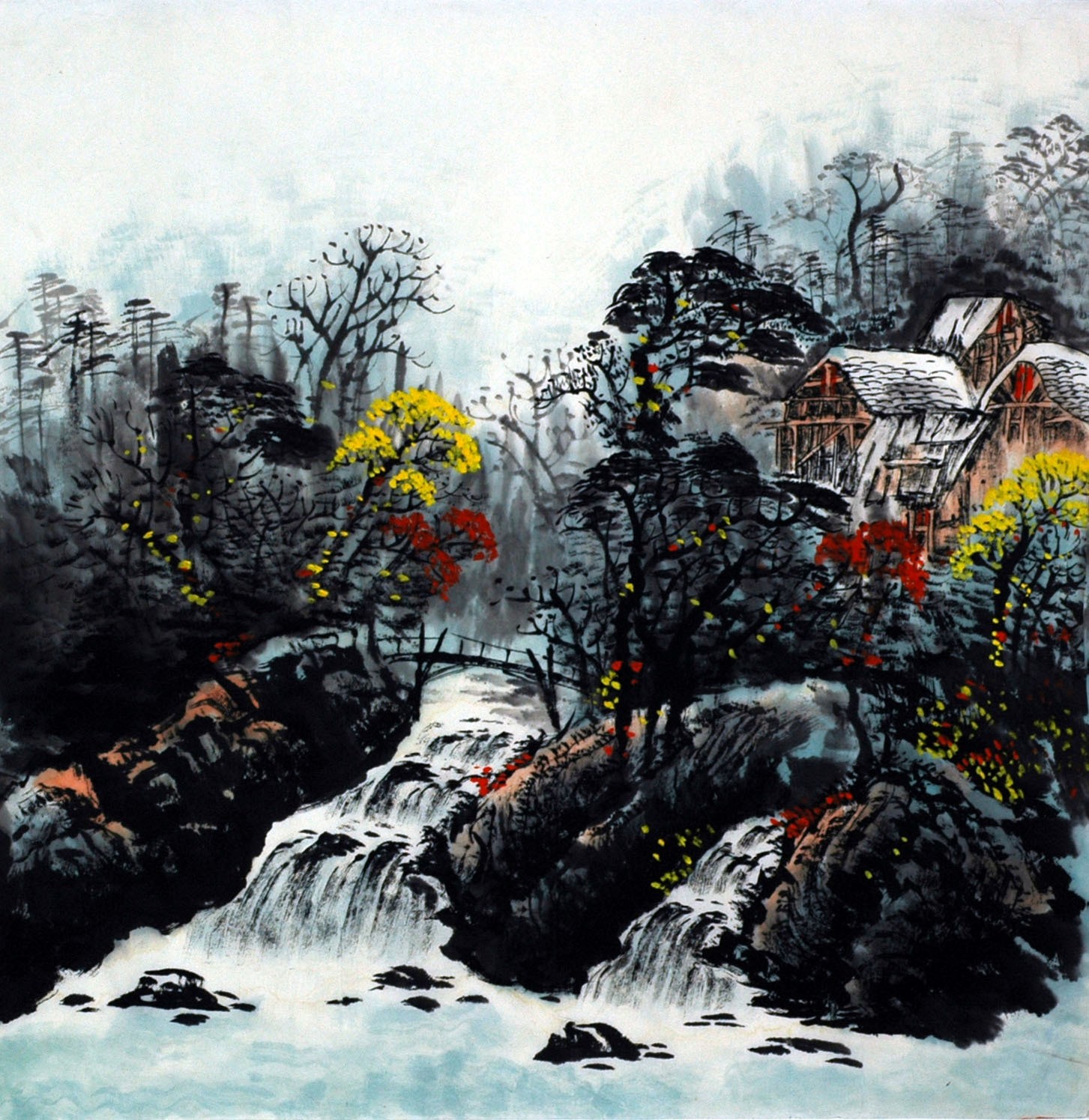 Chinese Landscape Painting - CNAG007528
