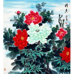 Chinese Peony Painting - CNAG007532