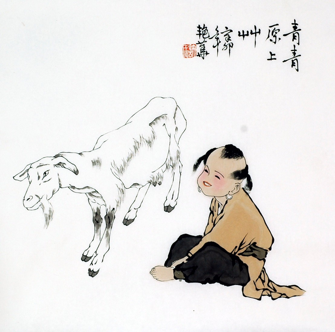 Chinese Figure Painting - CNAG007538