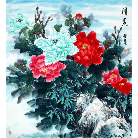 Chinese Peony Painting - CNAG007540
