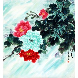 Chinese Peony Painting - CNAG007547