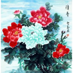 Chinese Peony Painting - CNAG007548