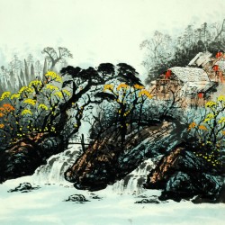 Chinese Landscape Painting - CNAG007560
