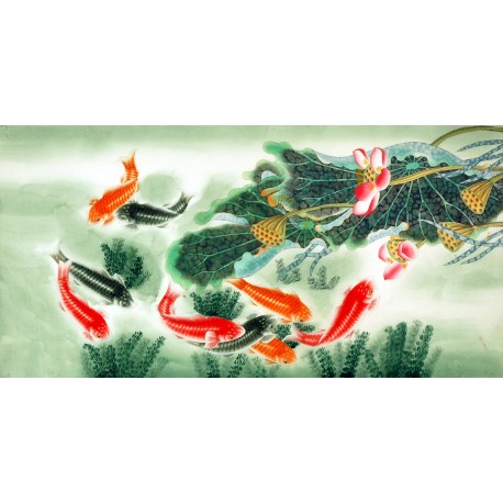 Chinese Fish Painting - CNAG007563