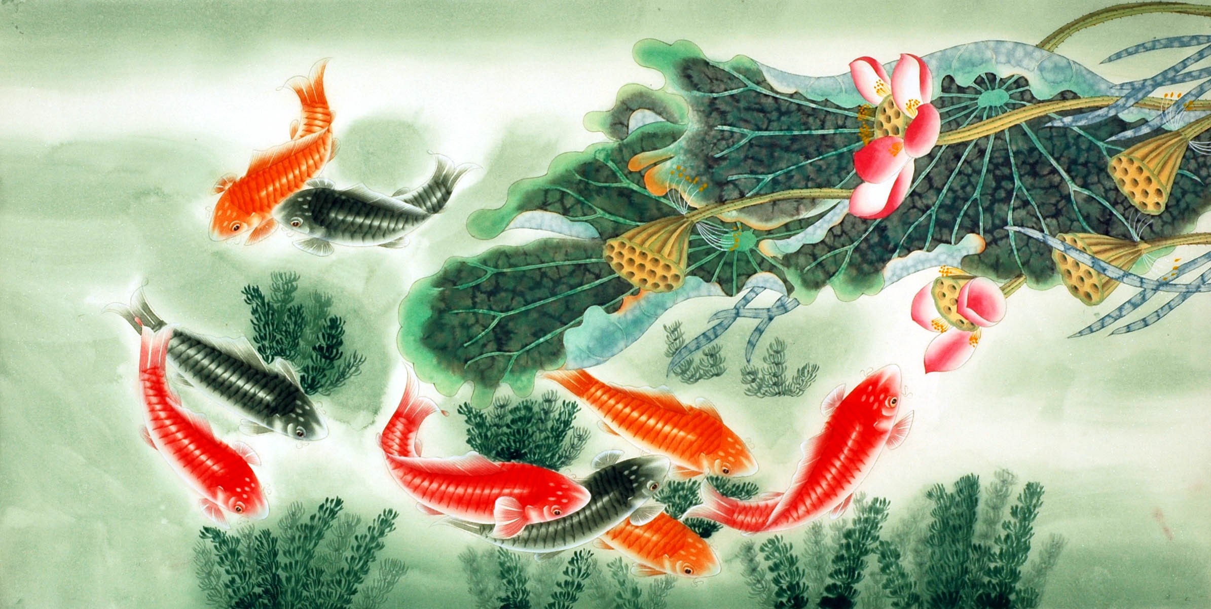 Chinese Fish Painting - CNAG007563